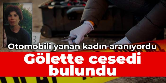 Otomobili yanan kadın aranıyordu: Gölette cesedi bulundu