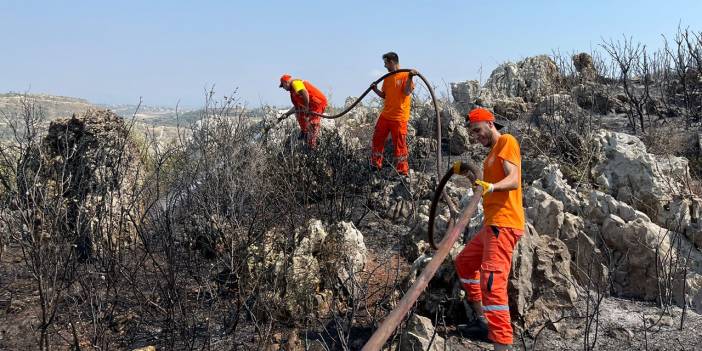 Hatay'da makilik alanda çıkan yangın söndürüldü