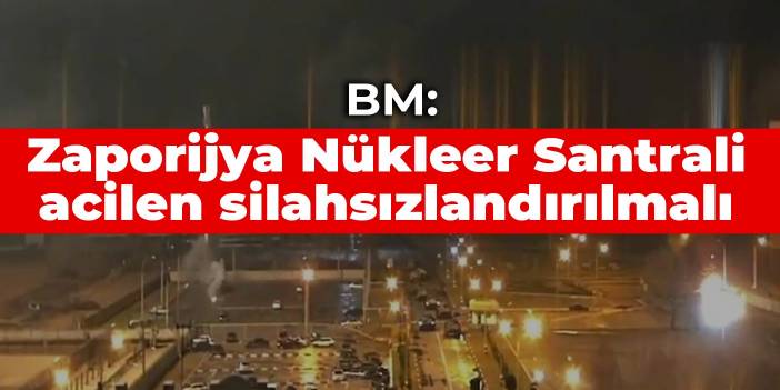 BM: Zaporijya Nükleer Santrali acilen silahsızlandırılmalı