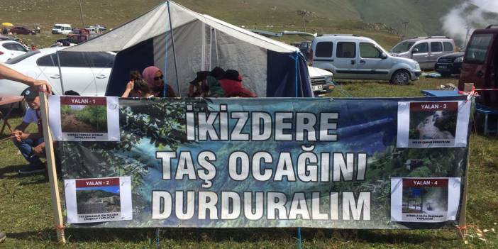 İkizdere direnişi çadırı yaylaya çıktı: Doğayı yok etmenin hukuku olmaz