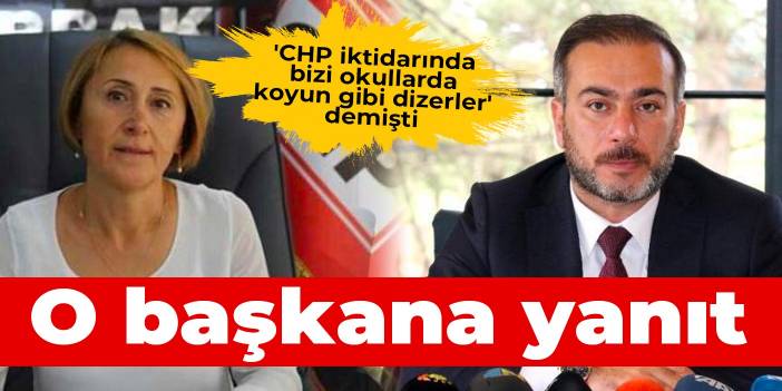 'CHP iktidarında bizi okullarda koyun gibi dizerler' diyen AKP Diyarbakır İl Başkanı Aydın'a yanıt