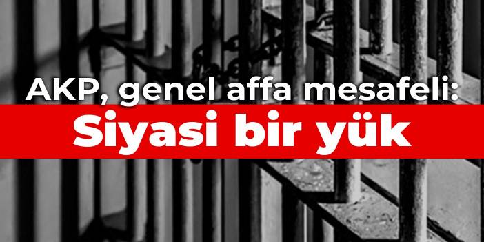 AKP, genel affa mesafeli: Siyasi bir yük