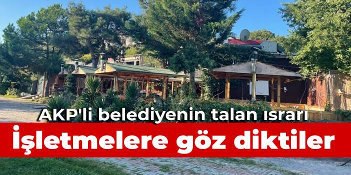 AKP'li belediyenin talan ısrarı: Bahçeşehir Gölet'teki yapılara göz diktiler