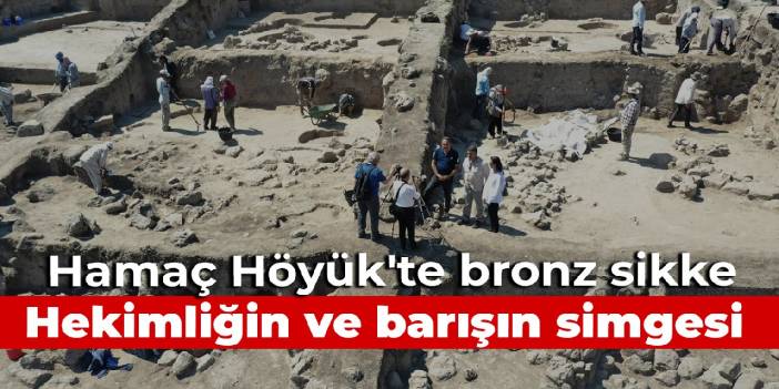 Hamaç Höyük'te bronz sikke: Hekimliğin ve barışın simgesi