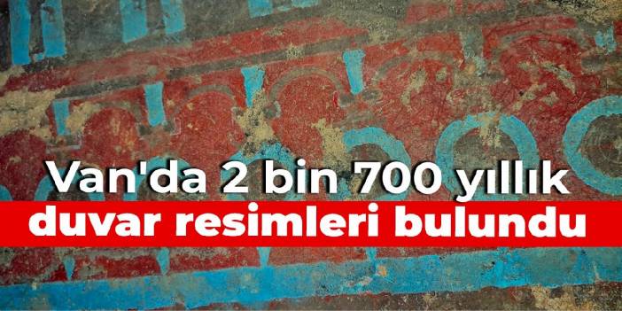 Van'da 2 bin 700 yıllık duvar resimleri bulundu