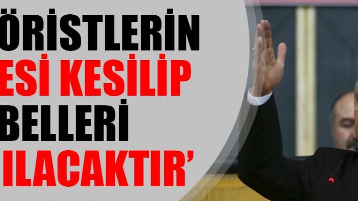 Devlet Bahçeli: Teröristlerin nefesi kesilip belleri kırılacaktır