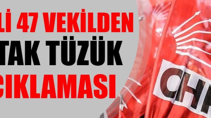 CHP’li 47 vekilden ortak tüzük açıklaması