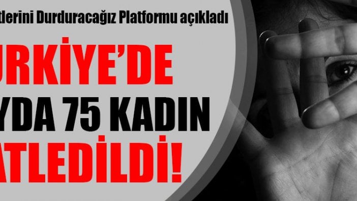 Türkiye’de iki ayda 75 kadın katledildi!