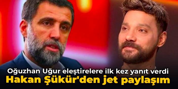 Oğuzhan Uğur eleştirelere ilk kez yanıt verdi: Hakan Şükür'den jet paylaşım