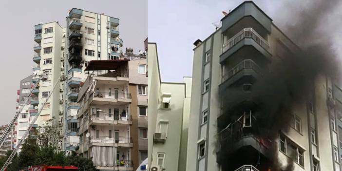 Antalya'da 13 katlı apartmanda yangın