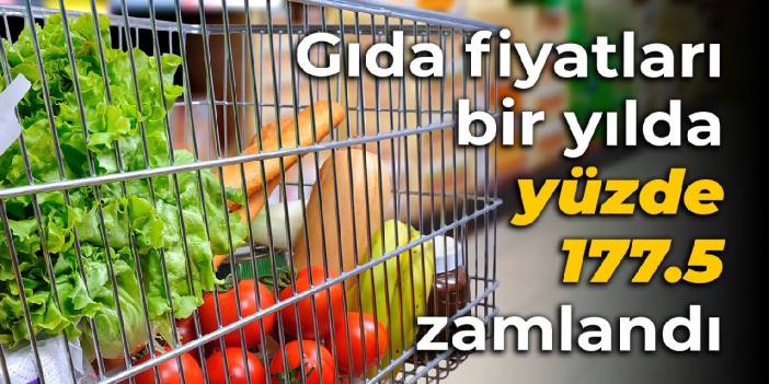 Gıda fiyatları bir yılda yüzde 177.5 zamlandı