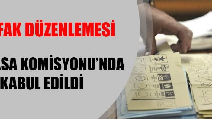 Seçim ittifakı düzenlemesi TBMM Anayasa Komisyonu'ndan geçti