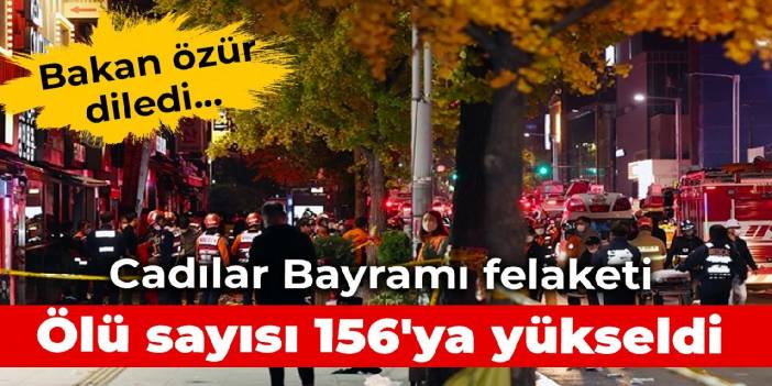 Bakan özür diledi... Cadılar Bayramı felaketi: Ölü sayısı 156'ya yükseldi