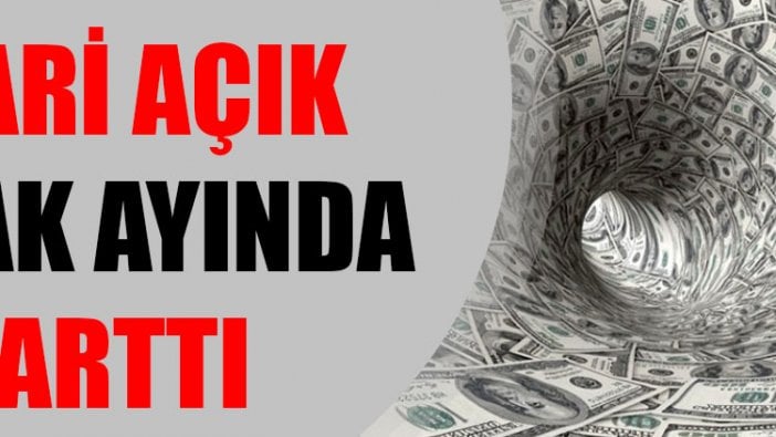 Cari açık Ocak ayında arttı