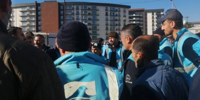 Pendik Belediyesi işçilerinden maaş protestosu