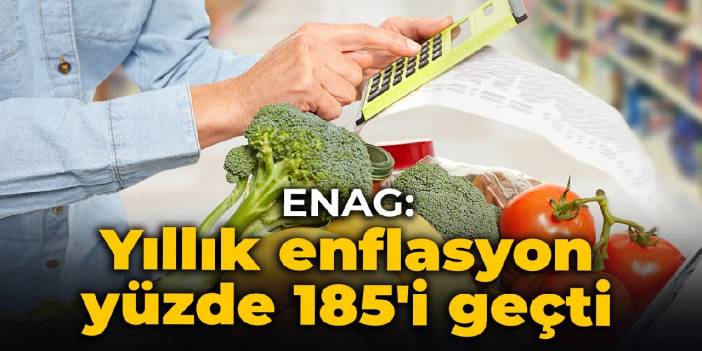 ENAG: Yıllık enflasyon yüzde 185'i geçti