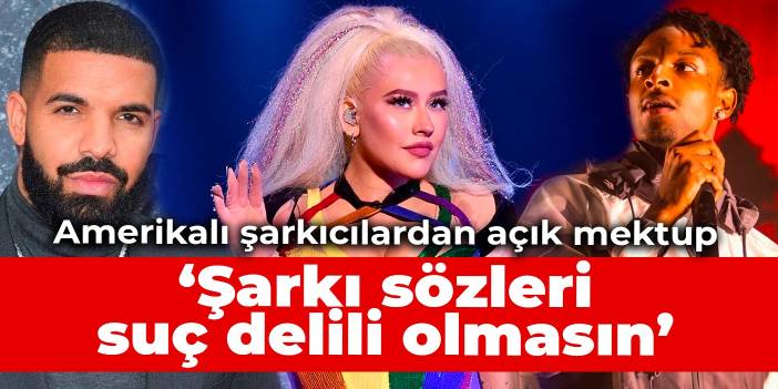 Amerikalı şarkıcılardan açık mektup: Şarkı sözleri suç delili olmasın