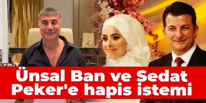 Ünsal Ban ve Sedat Peker'e hapis istemi