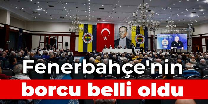 Fenerbahçe'nin borcu belli oldu