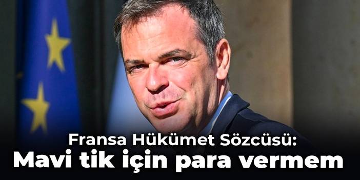 Fransa Hükümet Sözcüsü: Mavi tik için para vermem