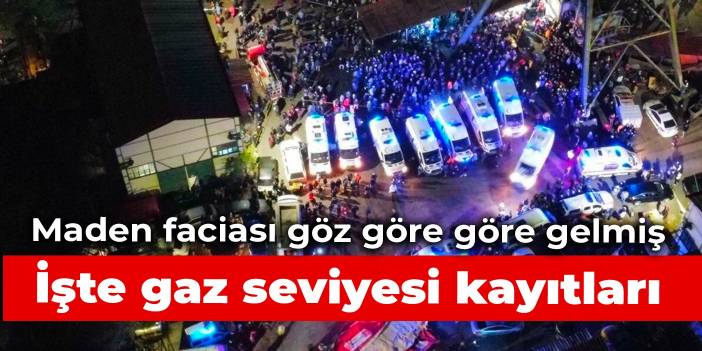 Maden faciası göz göre göre gelmiş: İşte gaz seviyesi kayıtları