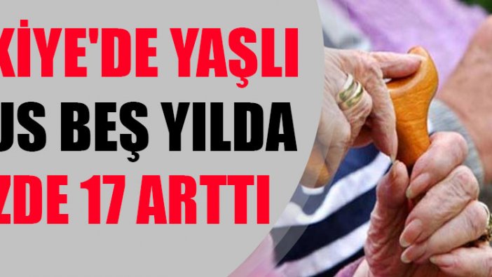 Türkiye'de yaşlı nüfus beş yılda yüzde 17 arttı