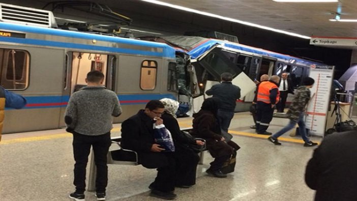 İstanbul'da tramvaylar çarpıştı! Çok sayıda yaralı var