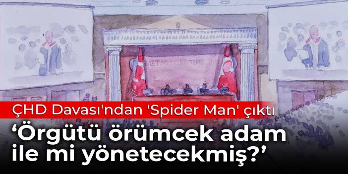 ÇHD Davası'ndan 'Spider Man' çıktı: Örgütü örümcek adam ile mi yönetecekmiş?