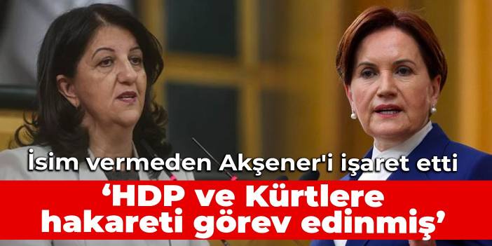 HDP'li Buldan isim vermeden Akşener'i işaret etti: HDP ve Kürtlere hakareti görev edinmiş