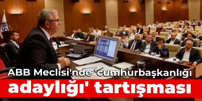 ABB Meclisi'nde 'cumhurbaşkanlığı adaylığı' tartışması