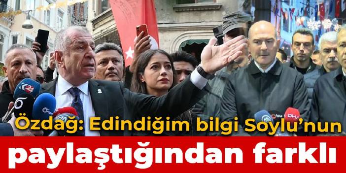 Özdağ: Edindiğim bilgi Soylu'nun paylaştığından farklı gözüküyor