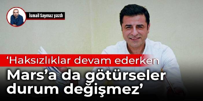 Demirtaş, Diyarbakır ziyaretini İsmail Saymaz’a anlattı