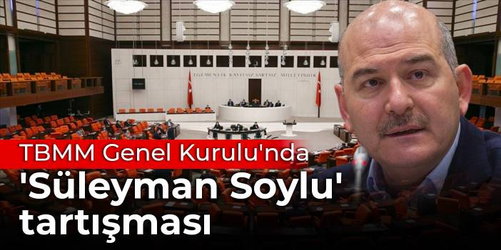 TBMM Genel Kurulu'nda 'Süleyman Soylu' tartışması