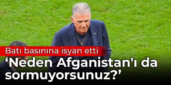 İran teknik direktörü Carlos Queiroz isyan etti: Neden Afganistan'ı da sormuyorsunuz?