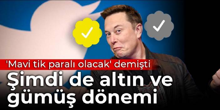 Elon Musk 'Mavi tik paralı olacak' demişti: Şimdi de altın ve gümüş dönemi