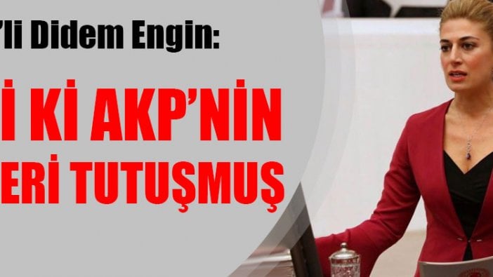 Didem Engin: Belli ki AKP’nin etekleri tutuşmuş