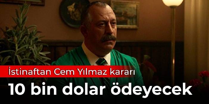 Cem Yılmaz nafaka davasını kaybetti: 10 bin dolar ödeyecek