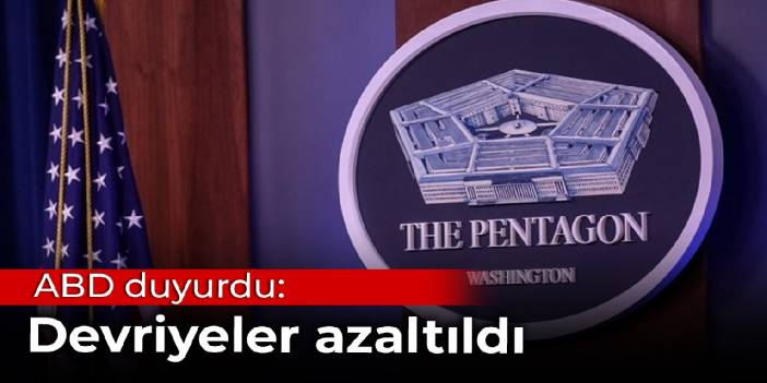 Pentagon'dan Pençe Kılıç değerlendirmesi: Devriyeler azaltıldı