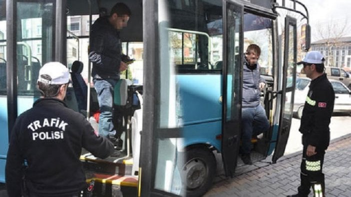 Halk otobüsünde büyük rezalet