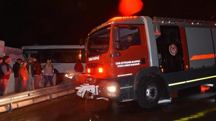 Kontrolden çıkan otobüs eve daldı