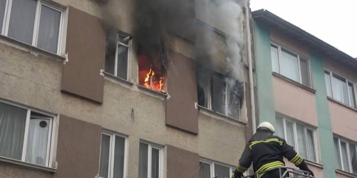 Elektrikli ısıtıcıdan yangın çıktı, vücudunda yanıklar oluştu