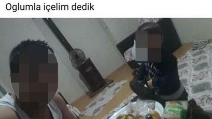 Akılalmaz görüntüler! 'Oğlumla içelim dedik'