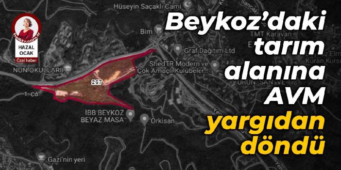 Beykoz’daki tarım alanına AVM yargıdan döndü