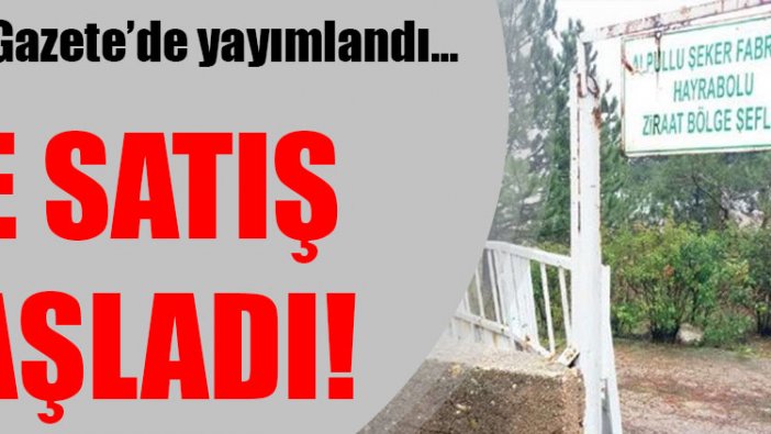 Resmi Gazete'de yayımlandı: Ve satış başladı!