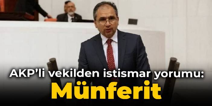 AKP'li vekilden istismar yorumu: Münferit