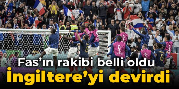 İngiltere'yi devirdi: Fas'ın rakibi belli oldu