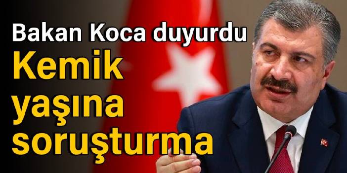 Çocuğa istismarla ilgili Koca duyurdu: Kemik yaşına soruşturma