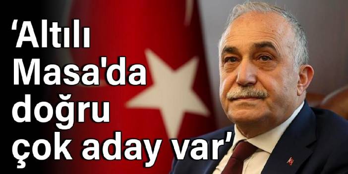 Fakıbaba: Altılı Masa'da doğru çok aday var