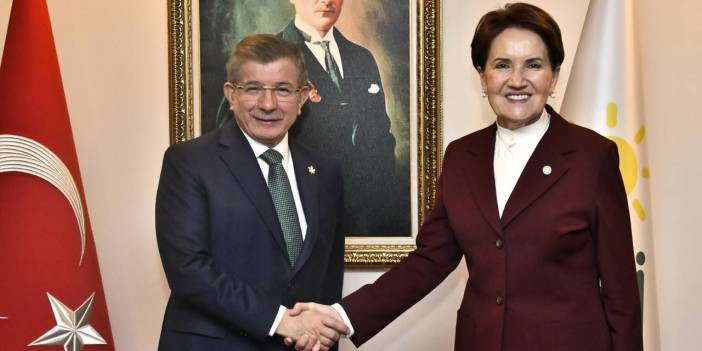 Davutoğlu'ndan Akşener'e ziyaret