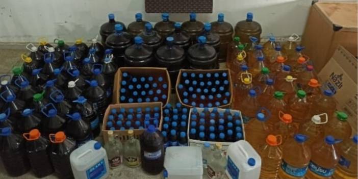 Nazilli’de 735 litre sahte içki ele geçirildi